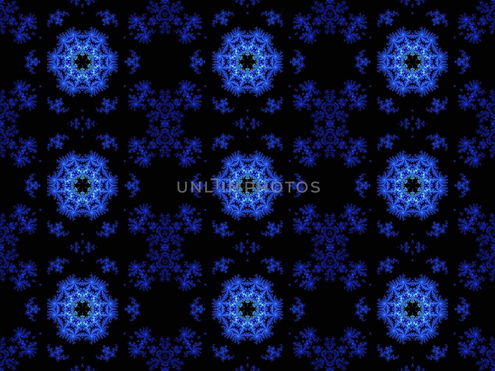 Digital computer grapgic - seamless decorative ornament with snowflaces for design.