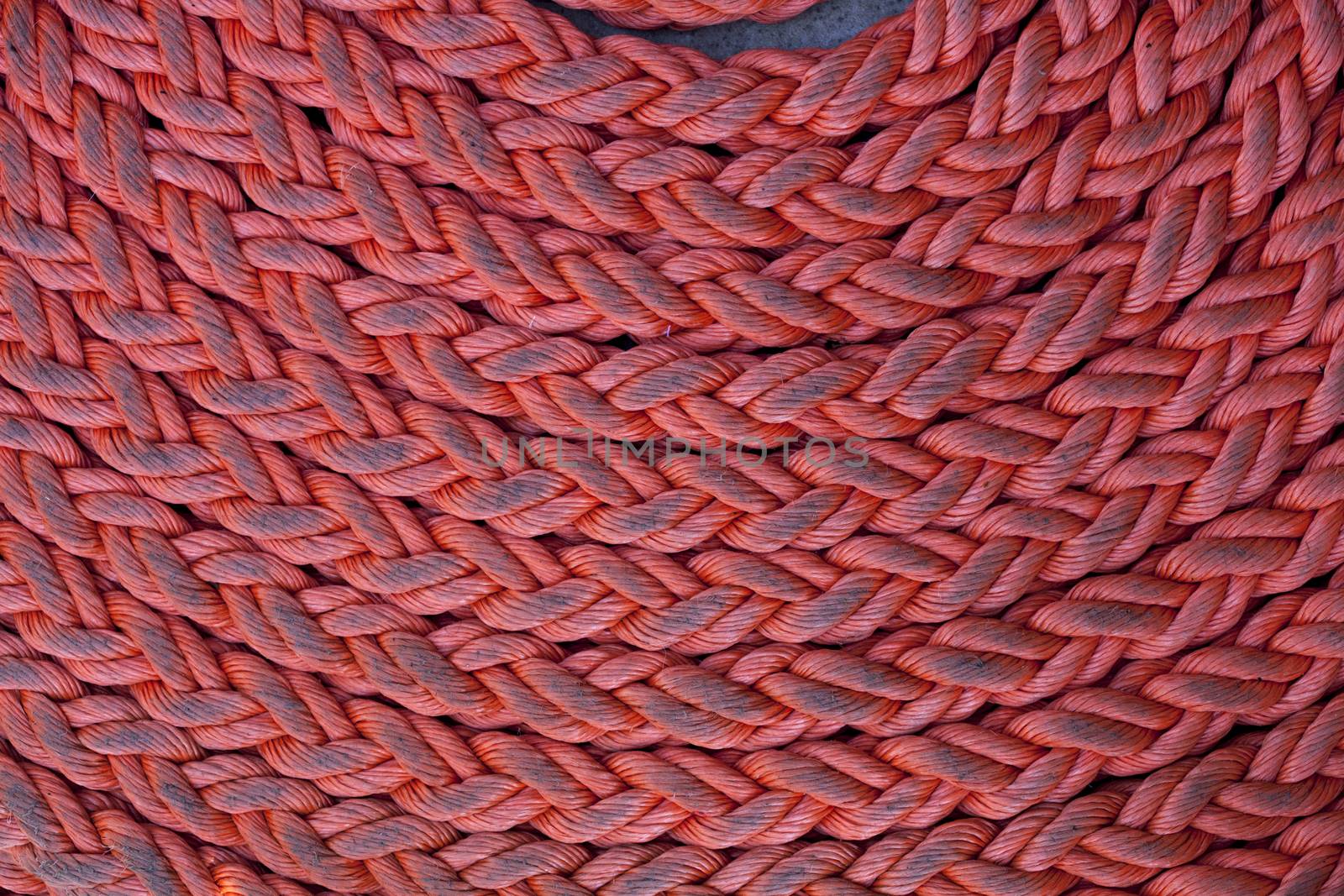 Red nylon rope texture