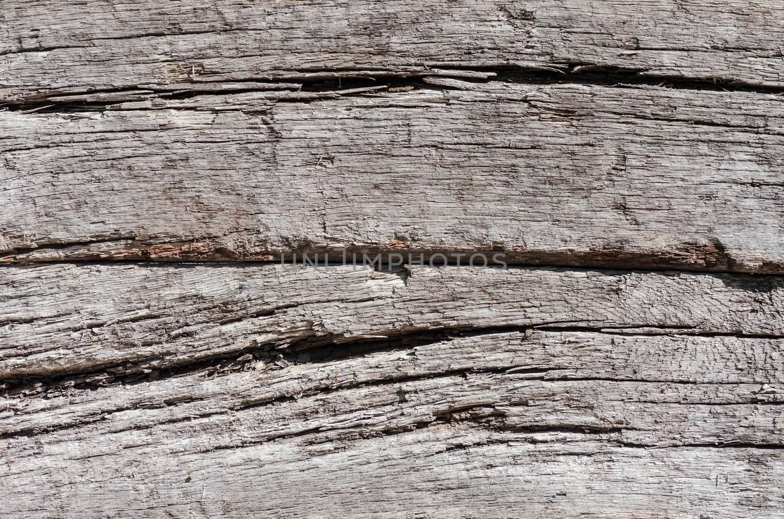Background pattern of a wooden railroad tie.
