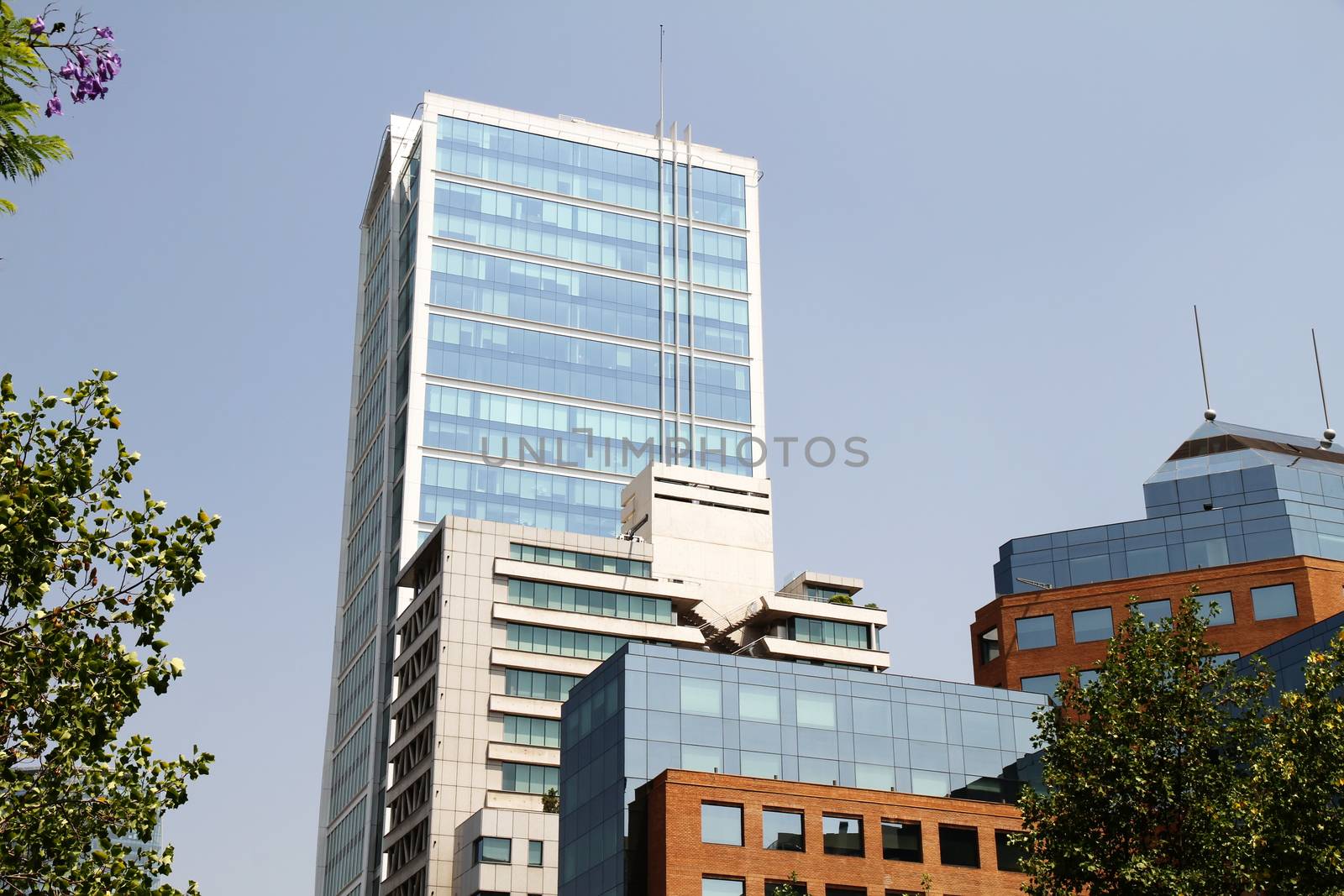 Modern Architecture in Santiago de Chile, Chile, South america.