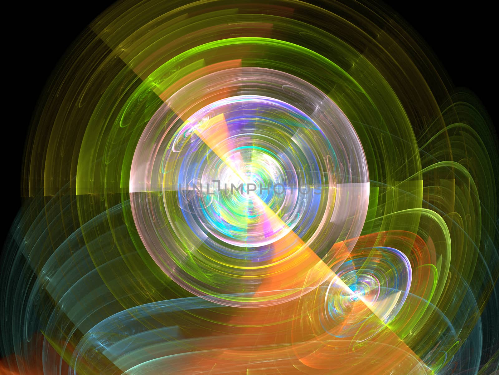 A abstract fractal background created using the recursive fractal flame algorithm.