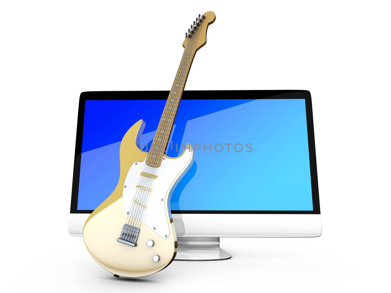 A All in one computer with a Guitar by Spectral