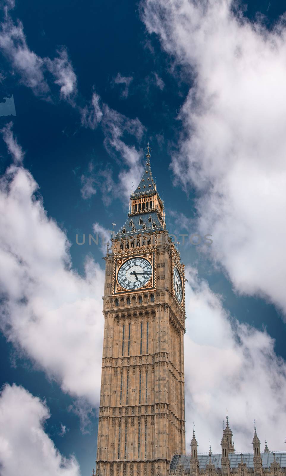 London. The Big Ben at sunset by jovannig