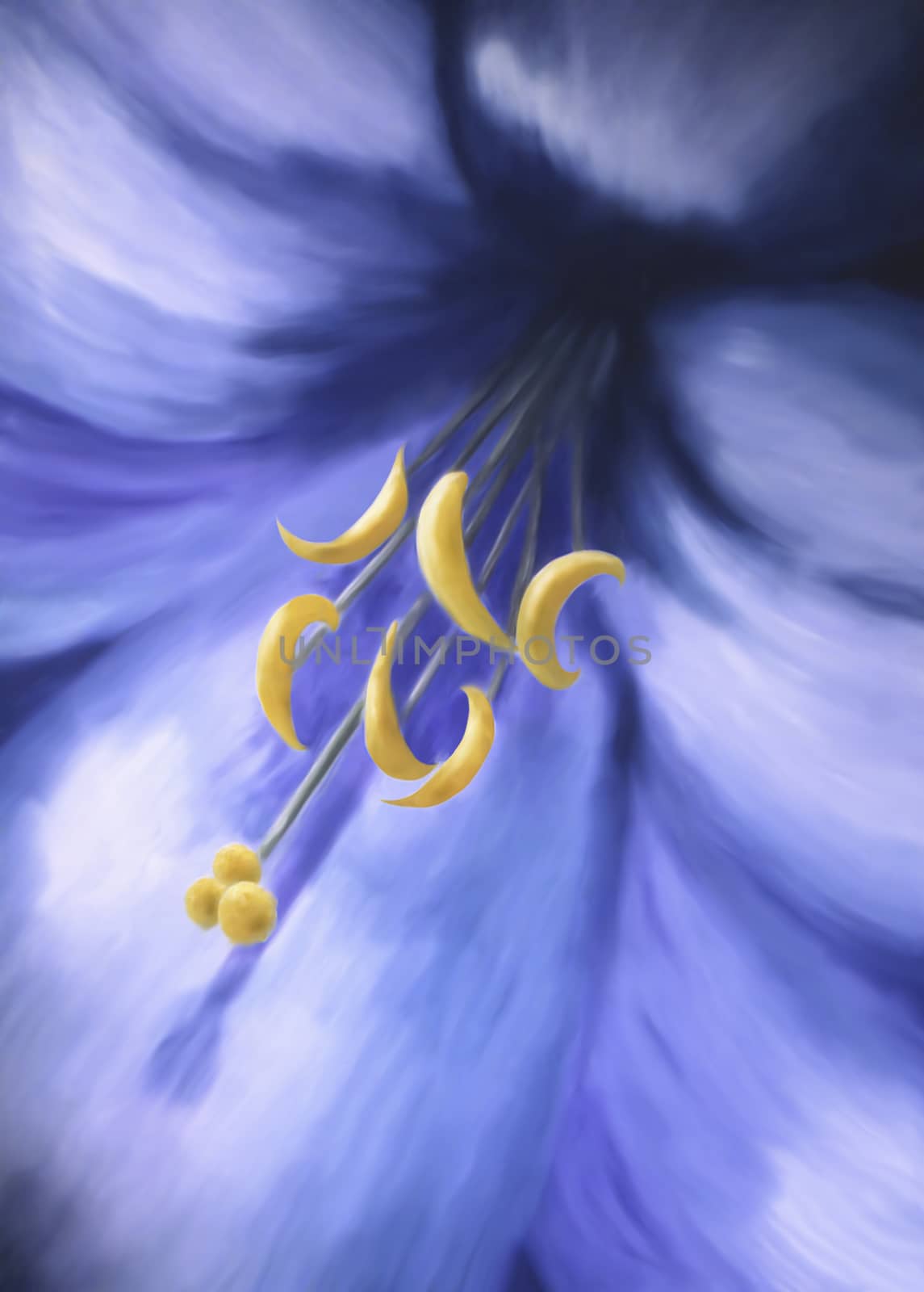 Blue yellow flower by ArtesiaWells