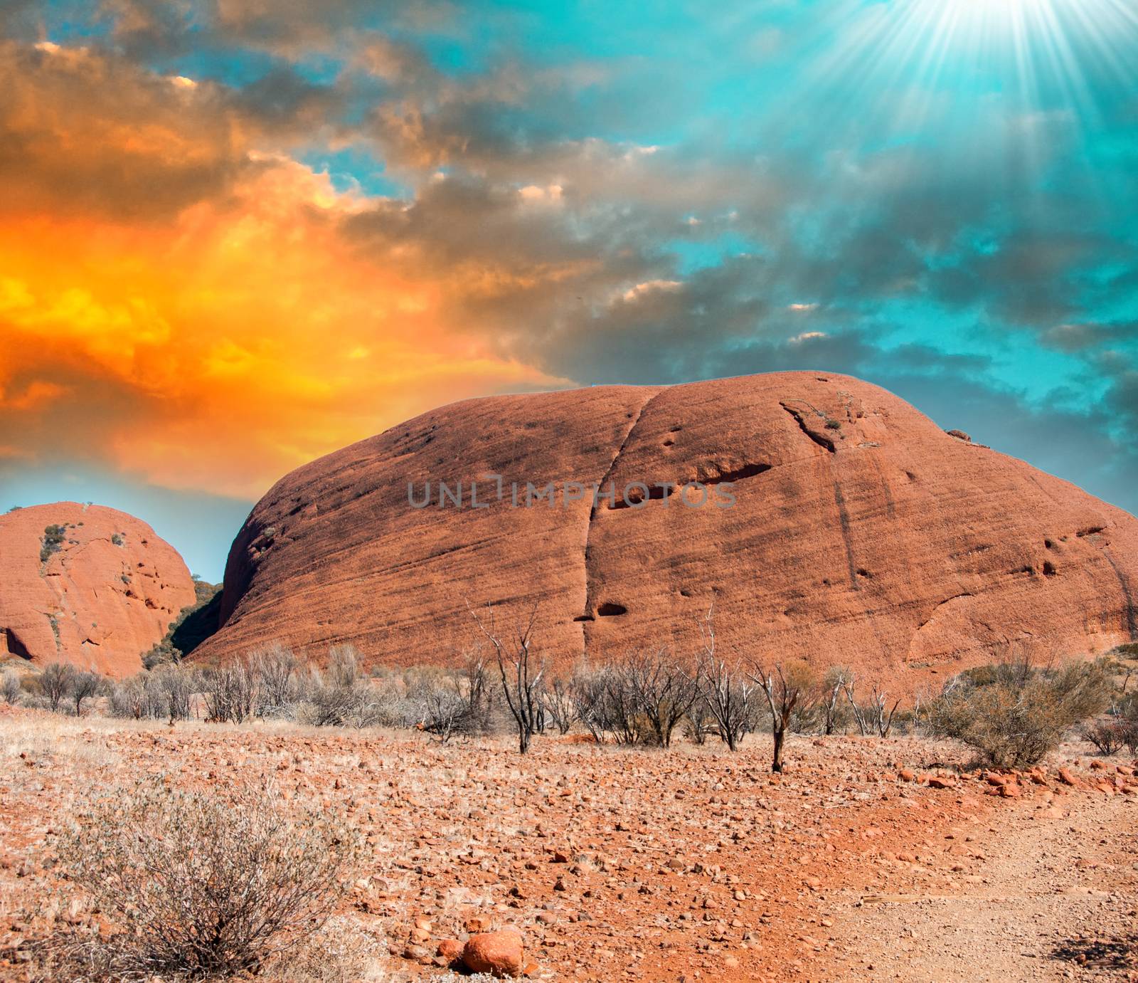 Red Rocks in the desert by jovannig