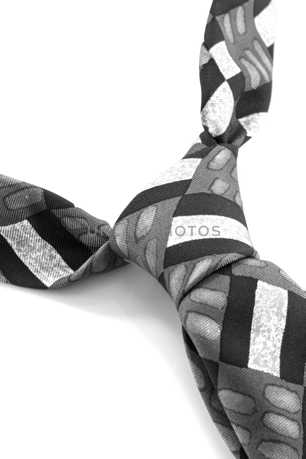 silk tie isolated on white background