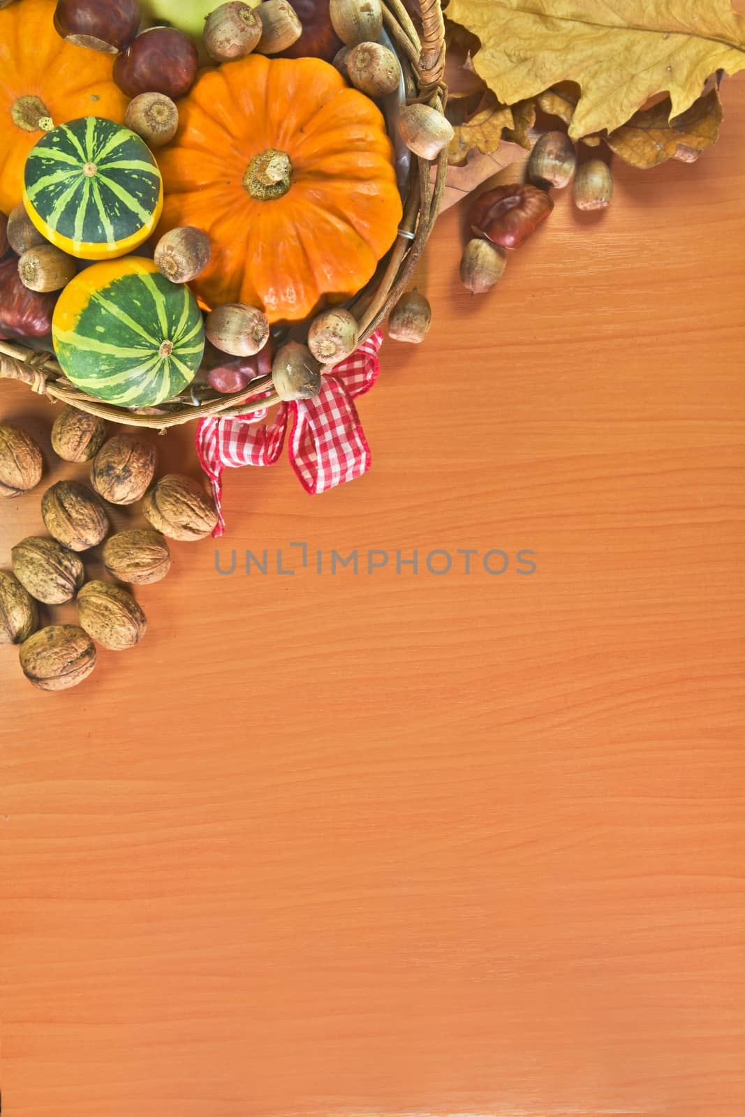 Autumn vegetable background by Dermot68