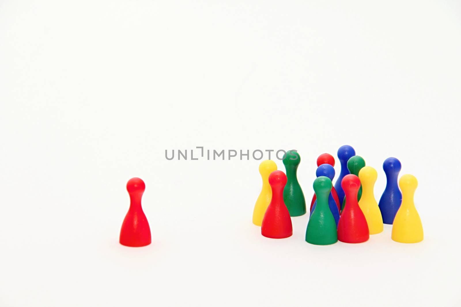 Ludo Board Game Figurines by Dermot68