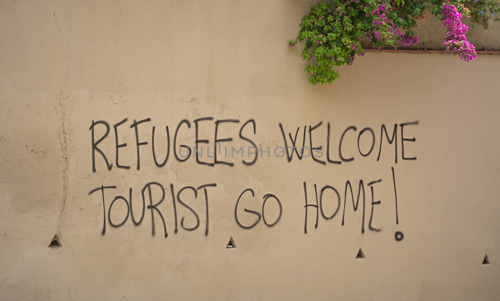 'Tourists Go Home' Graffiti by gary_parker
