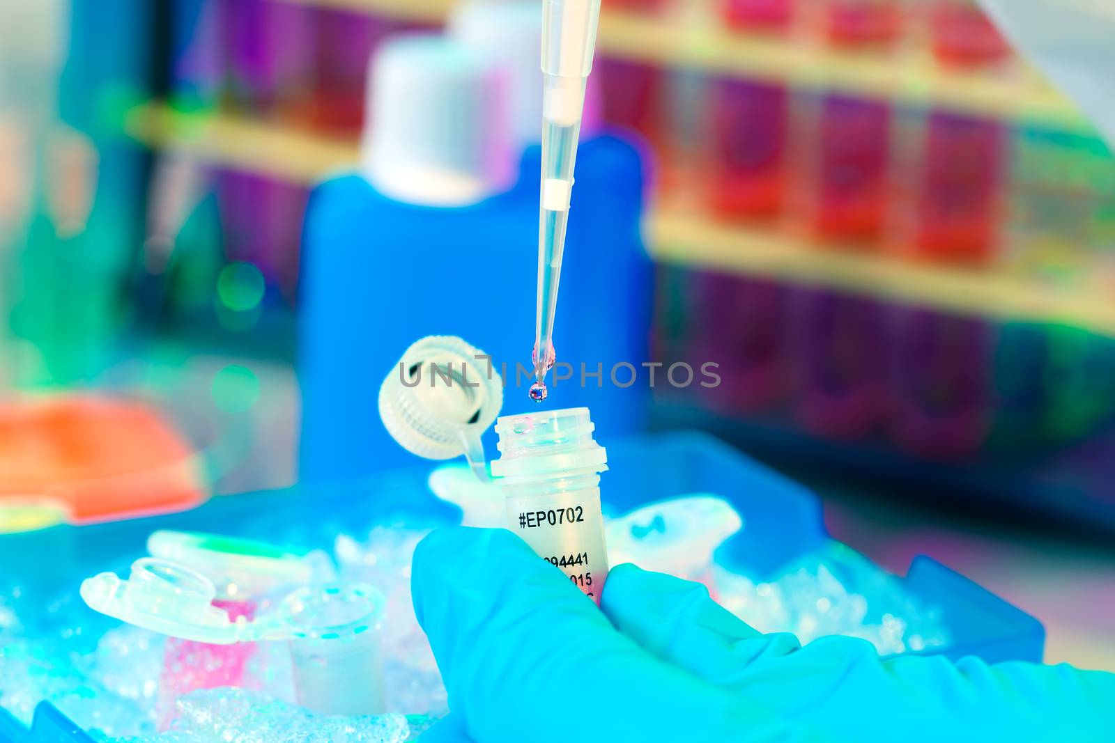 test tubes and dropper