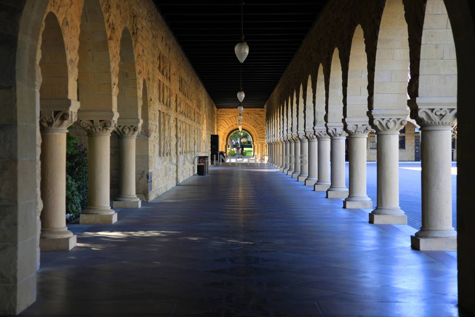 Stanford University, California at late afternoon.