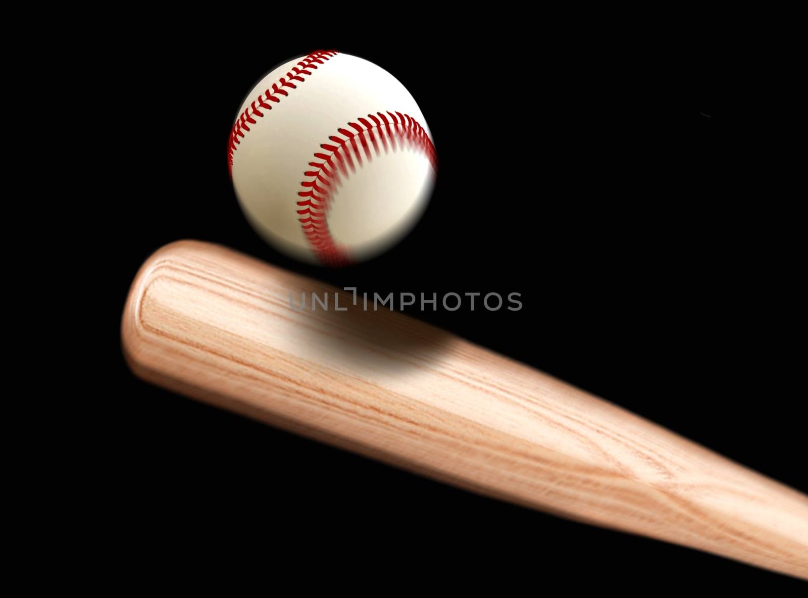 Baseball Bet Hitting Ball by razihusin