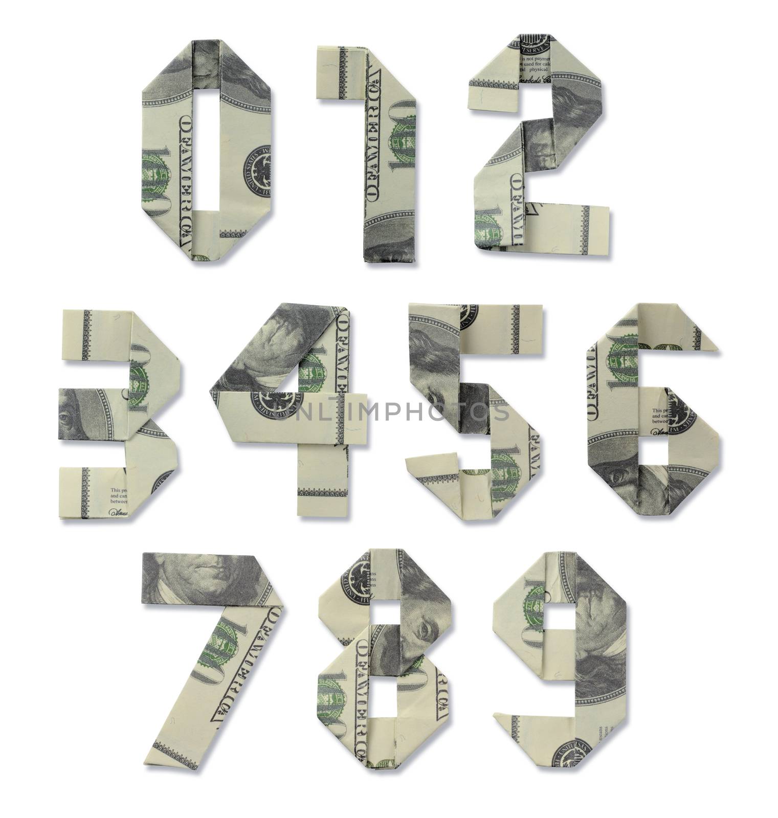 collection of numbers of hundred-dollar bills  by butenkow