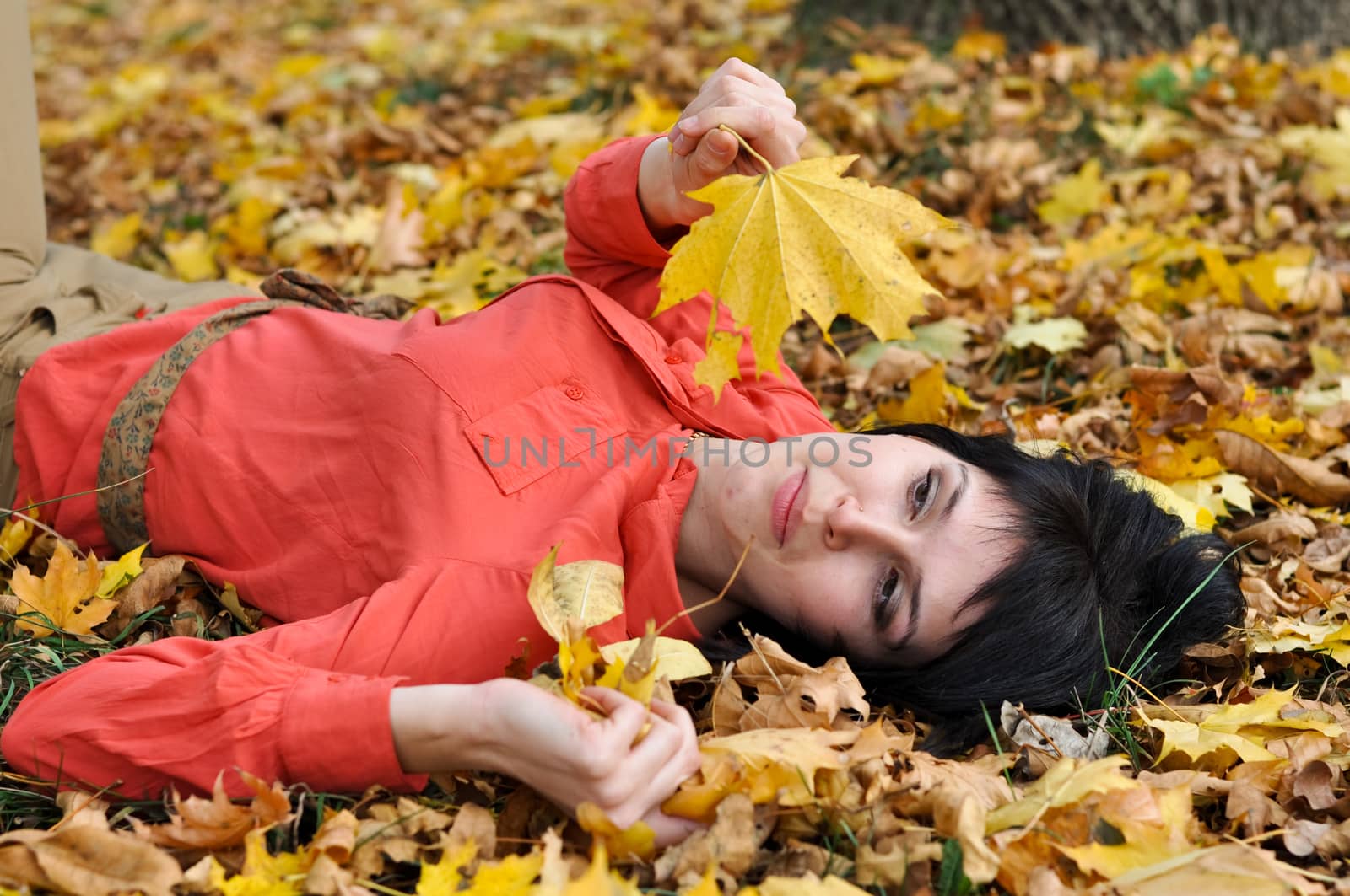 young girl on a walk