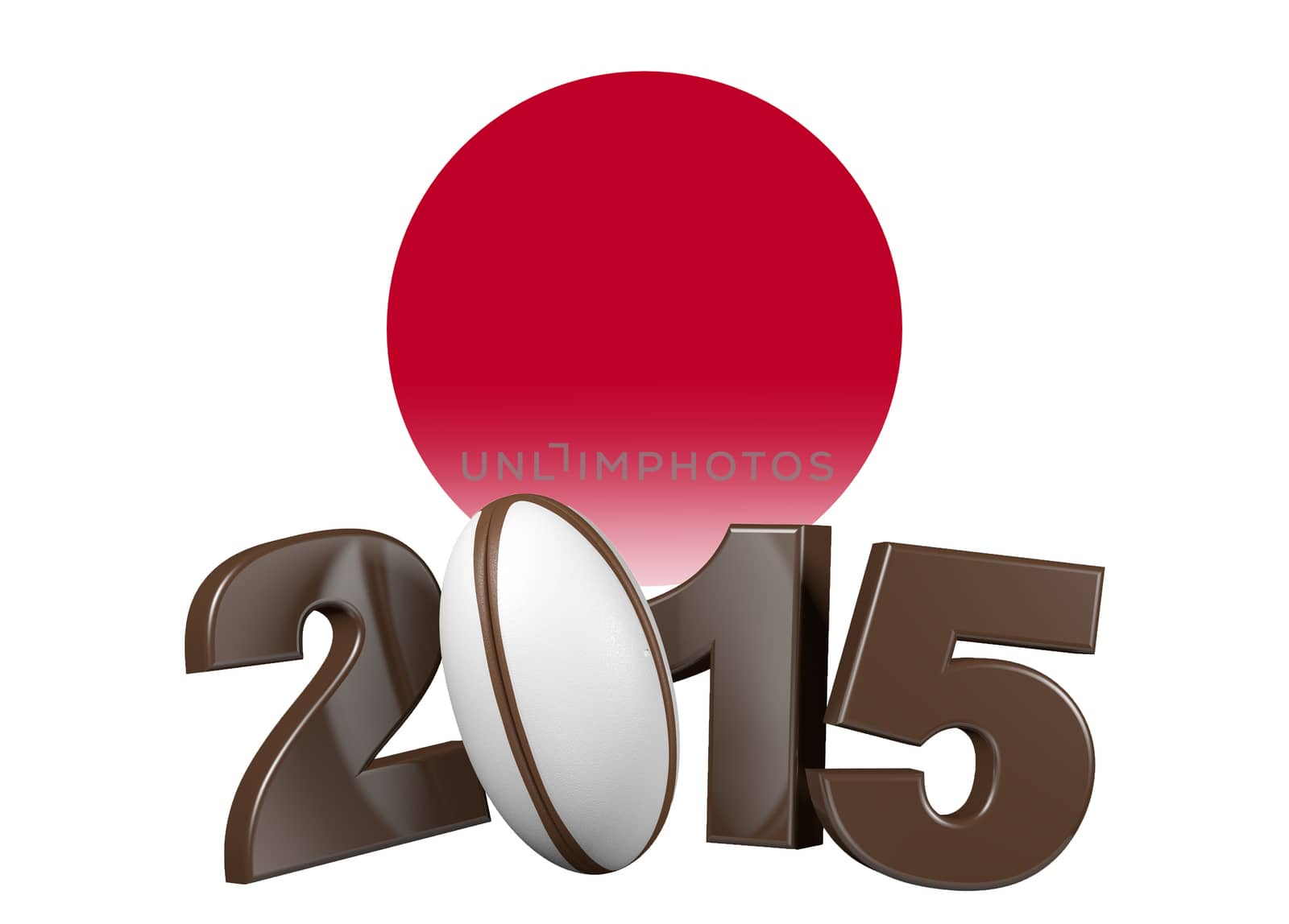 Brown Rugby 2015 design with Japan Flag