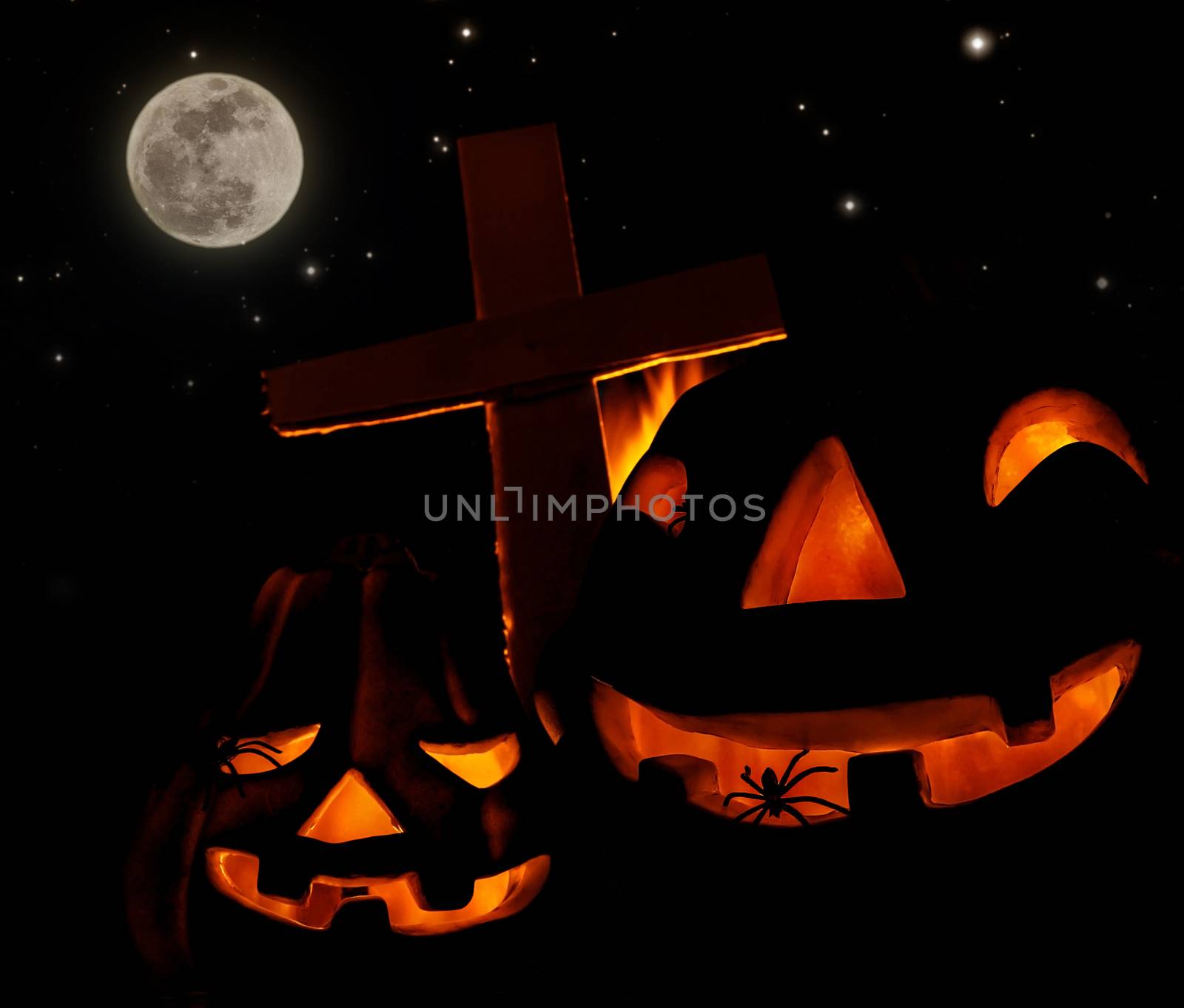 Scary Halloween pumpkin by Anna_Omelchenko