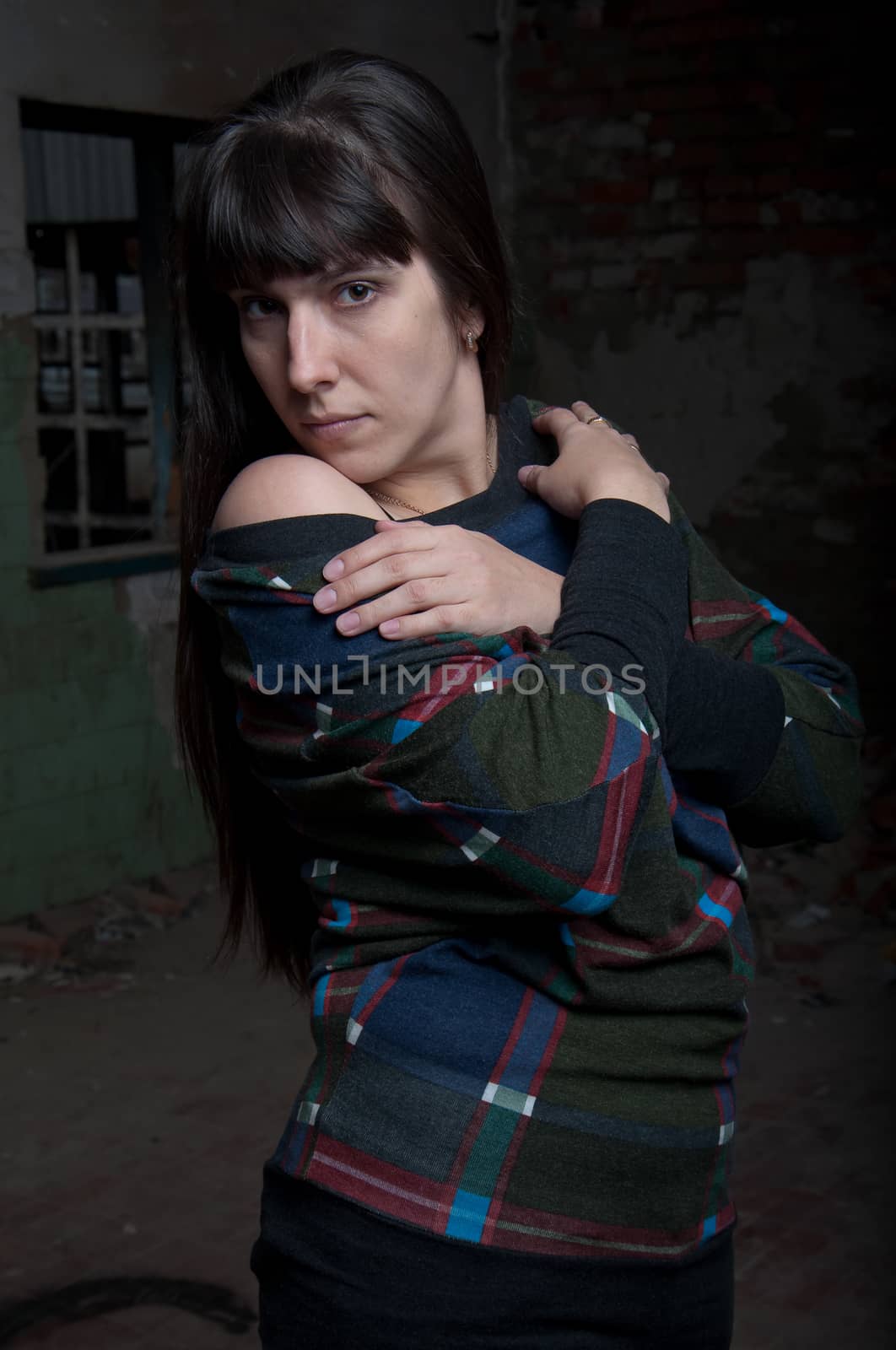 young girl on a walk