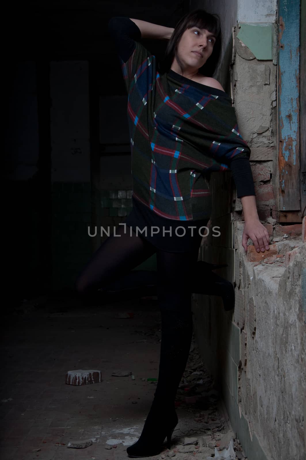 young girl on a walk