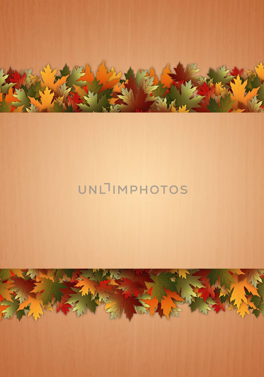 illustration of Autumn background with leaves