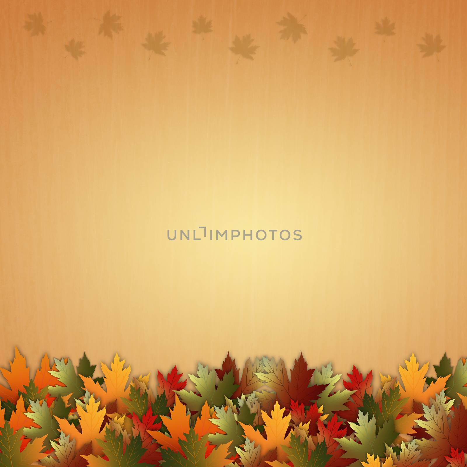 Autumn background with leaves by sognolucido