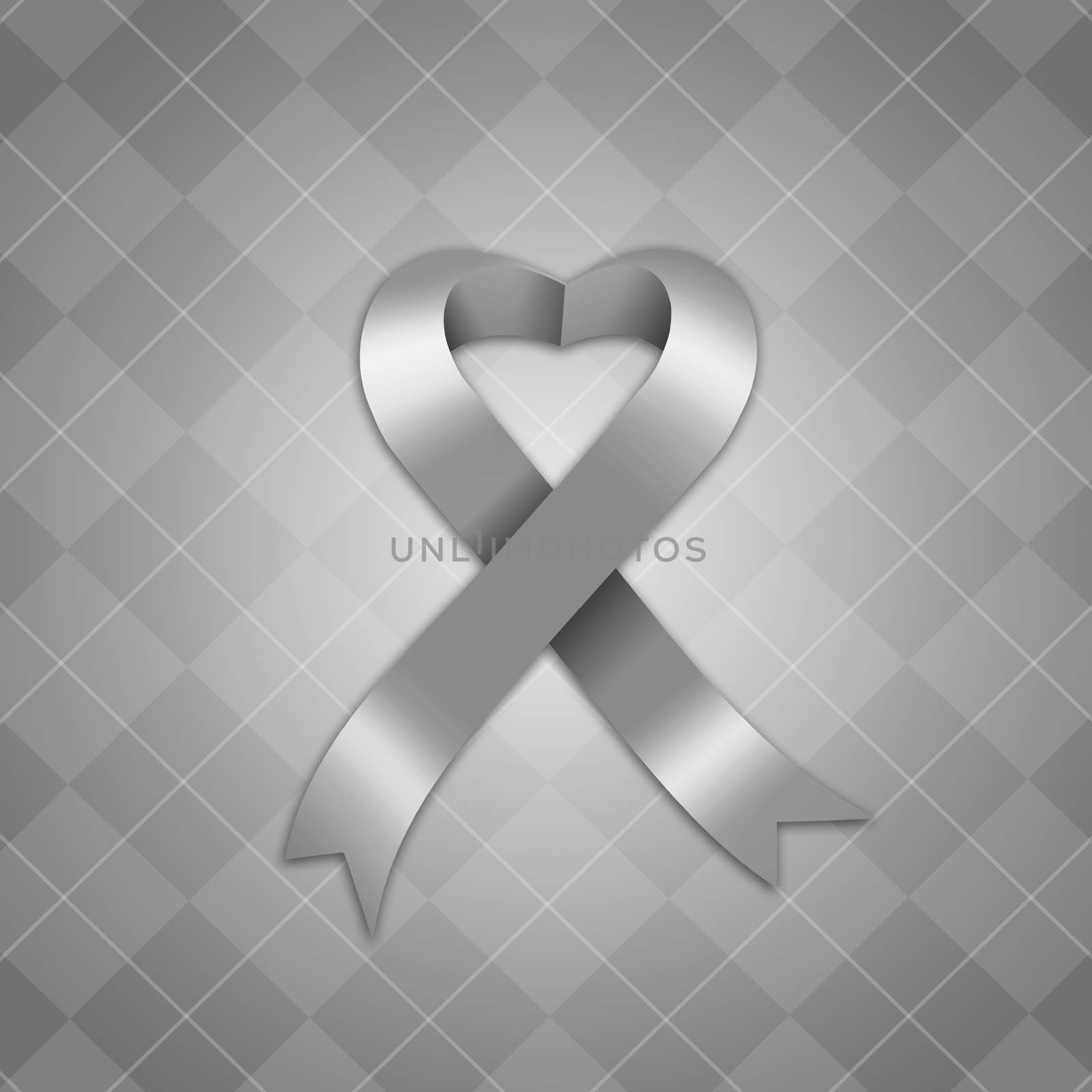 Awareness gray ribbon by sognolucido