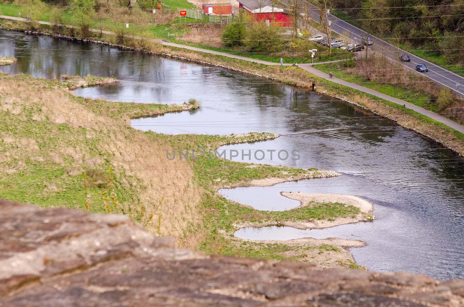 View of the Ruhr by the Isenburg in Hattingen
