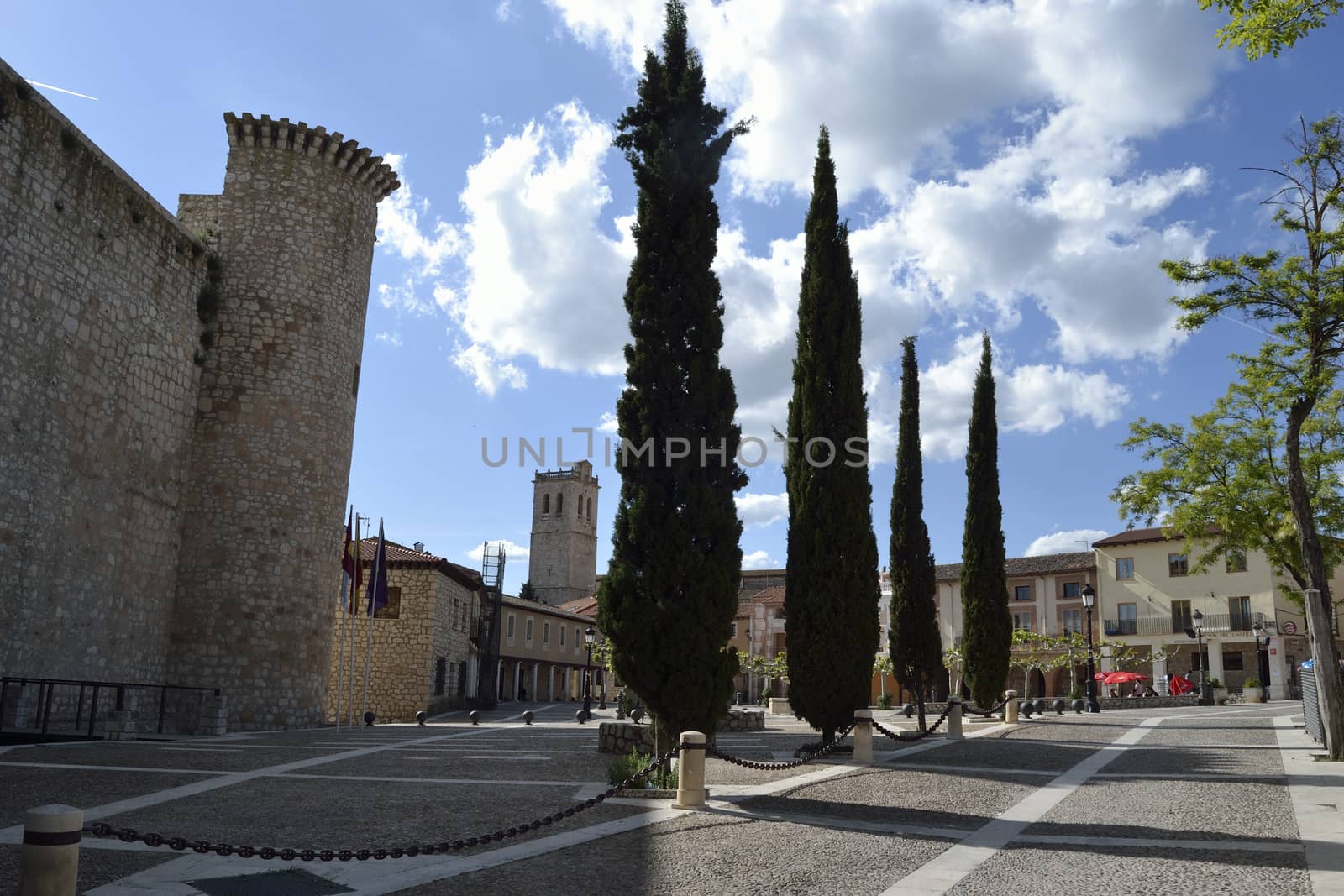 plaza de la villa and castle, Torija, Spain by ncuisinier