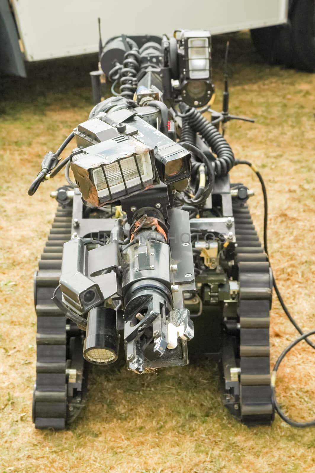 remote control bomb disposal robot used by the military