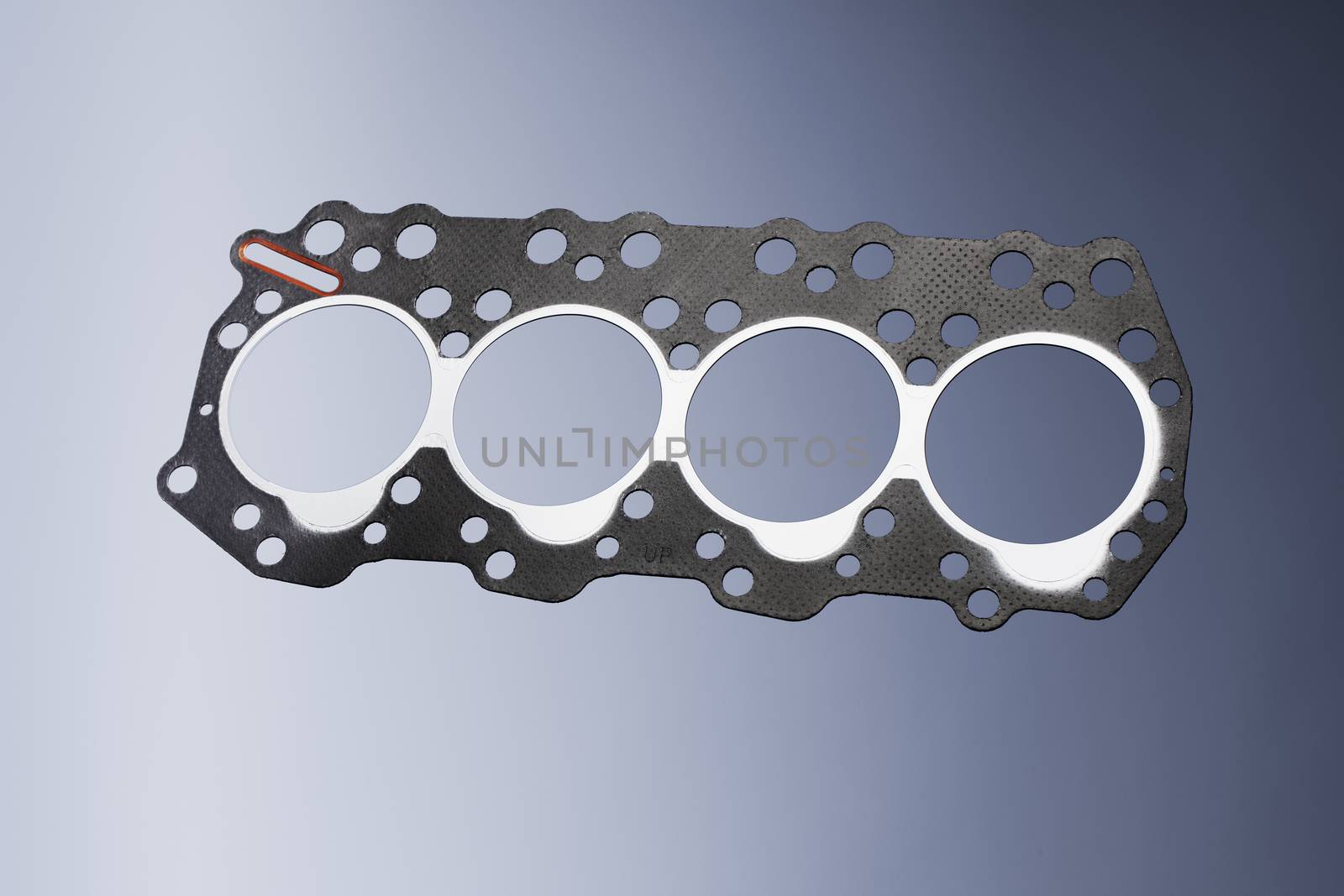 Head gasket of a small diesel engine.