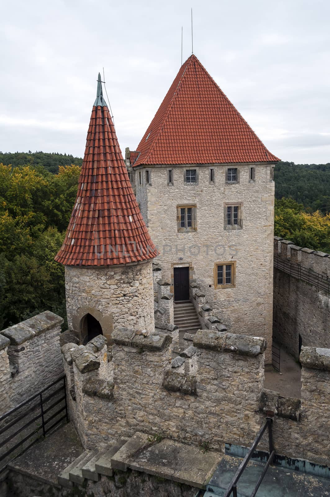 Medieval Kokorin castle in the Czech Republic.