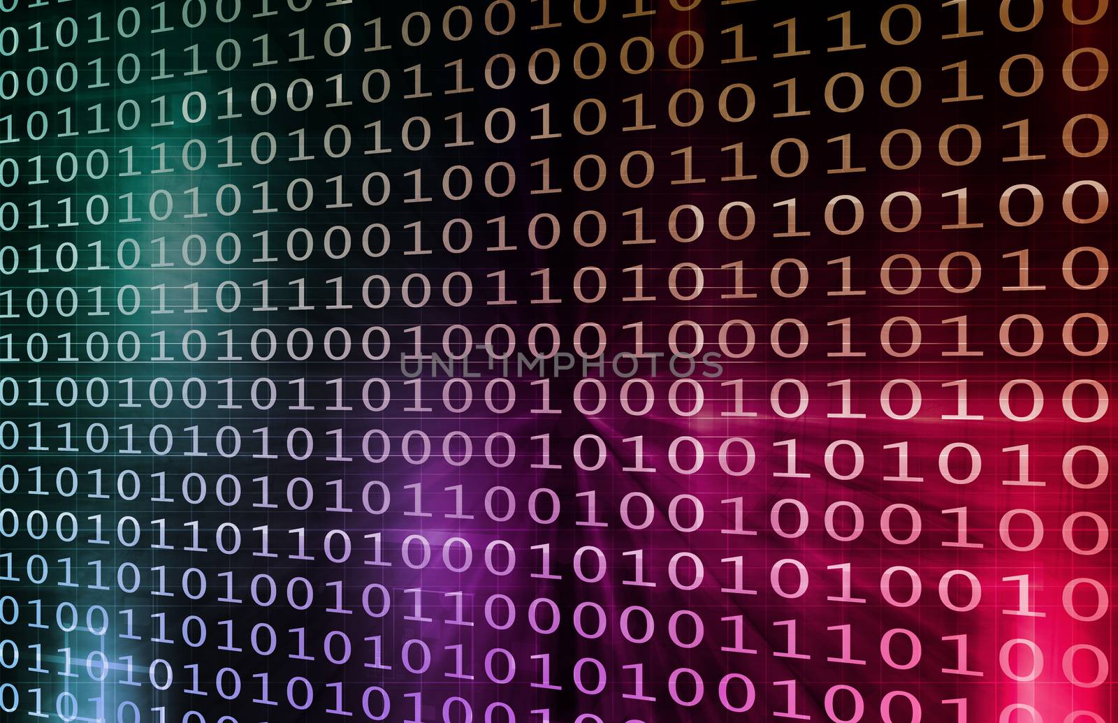 Internet Web Abstract on a Digital Background