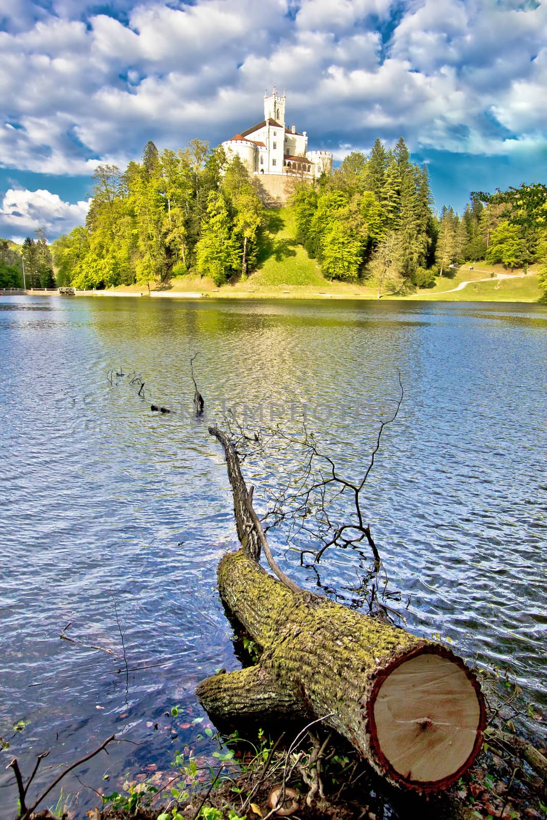 Castle Trakoscan above beautiful lake by xbrchx