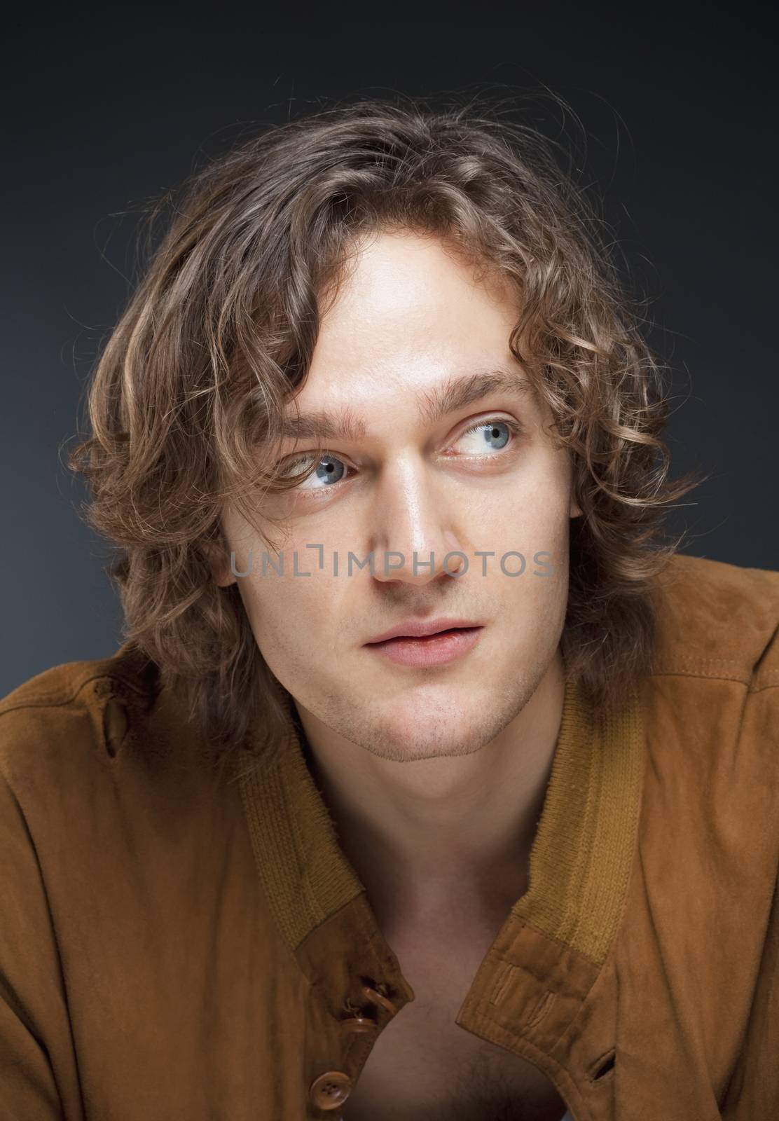 Portrait of a Young Man with Brown Hair.