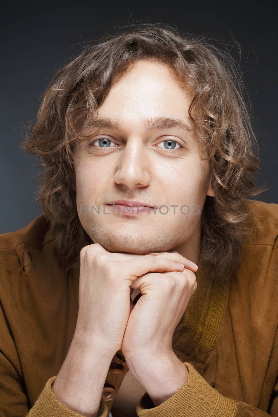 Portrait of a Young Man with Brown Hair.