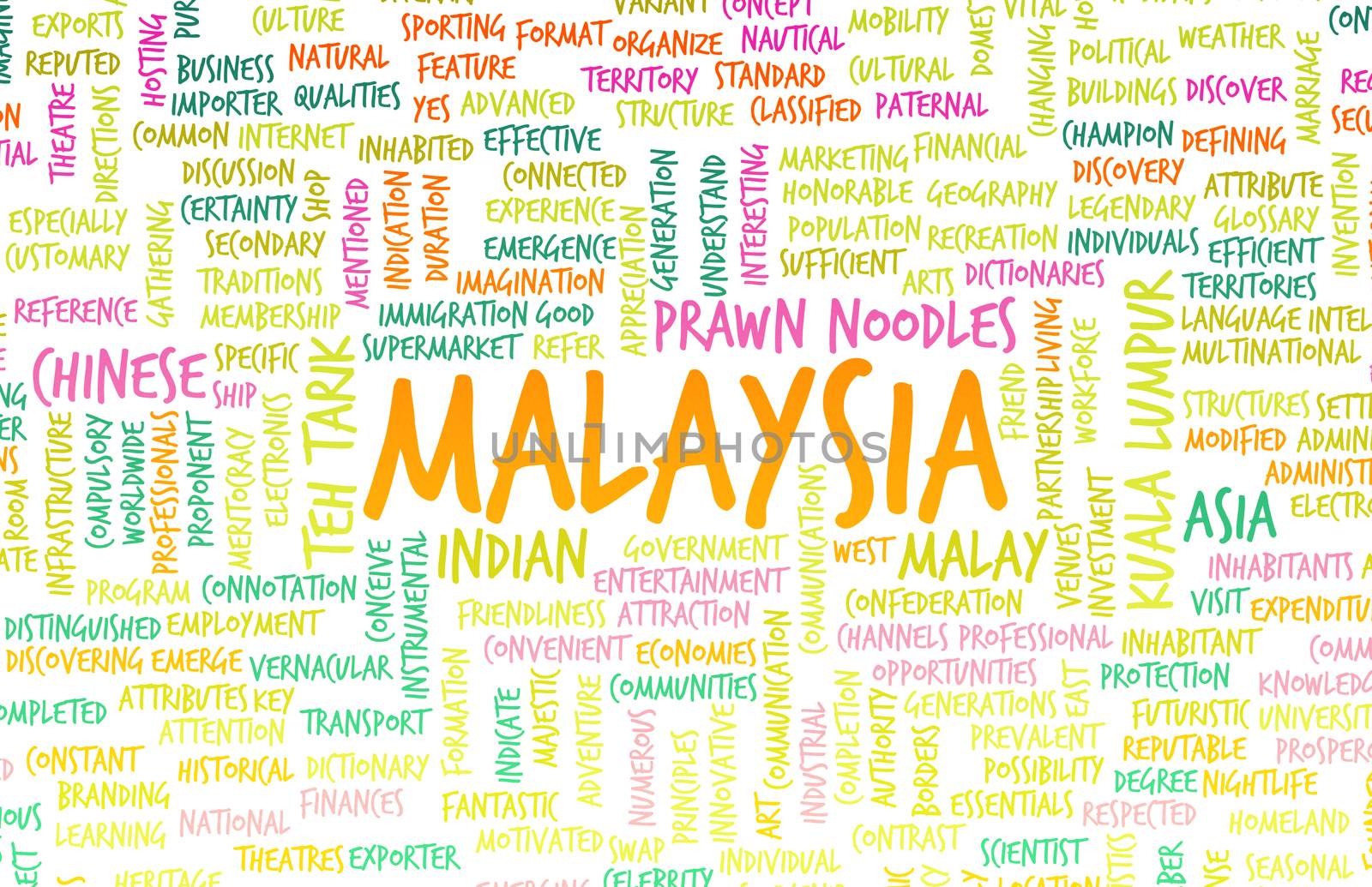 Malaysia Kuala Lumpur as a Abstract Concept Art