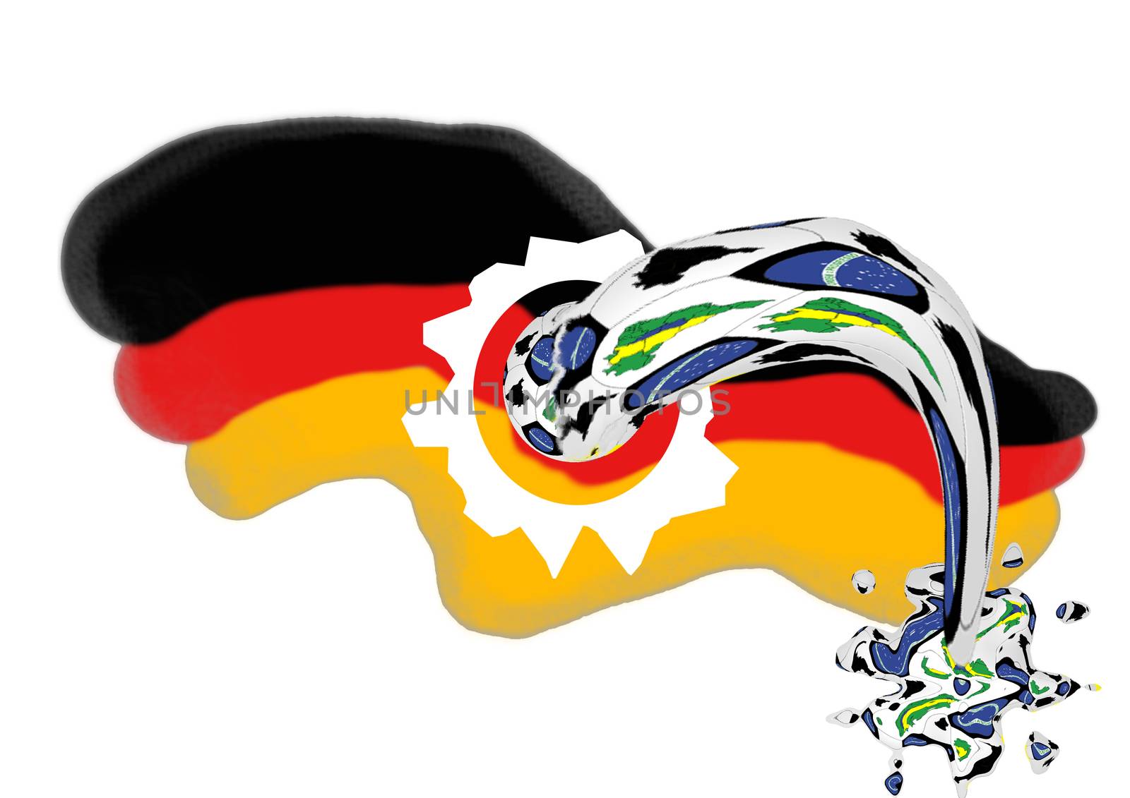 German flag and football by JFsPic