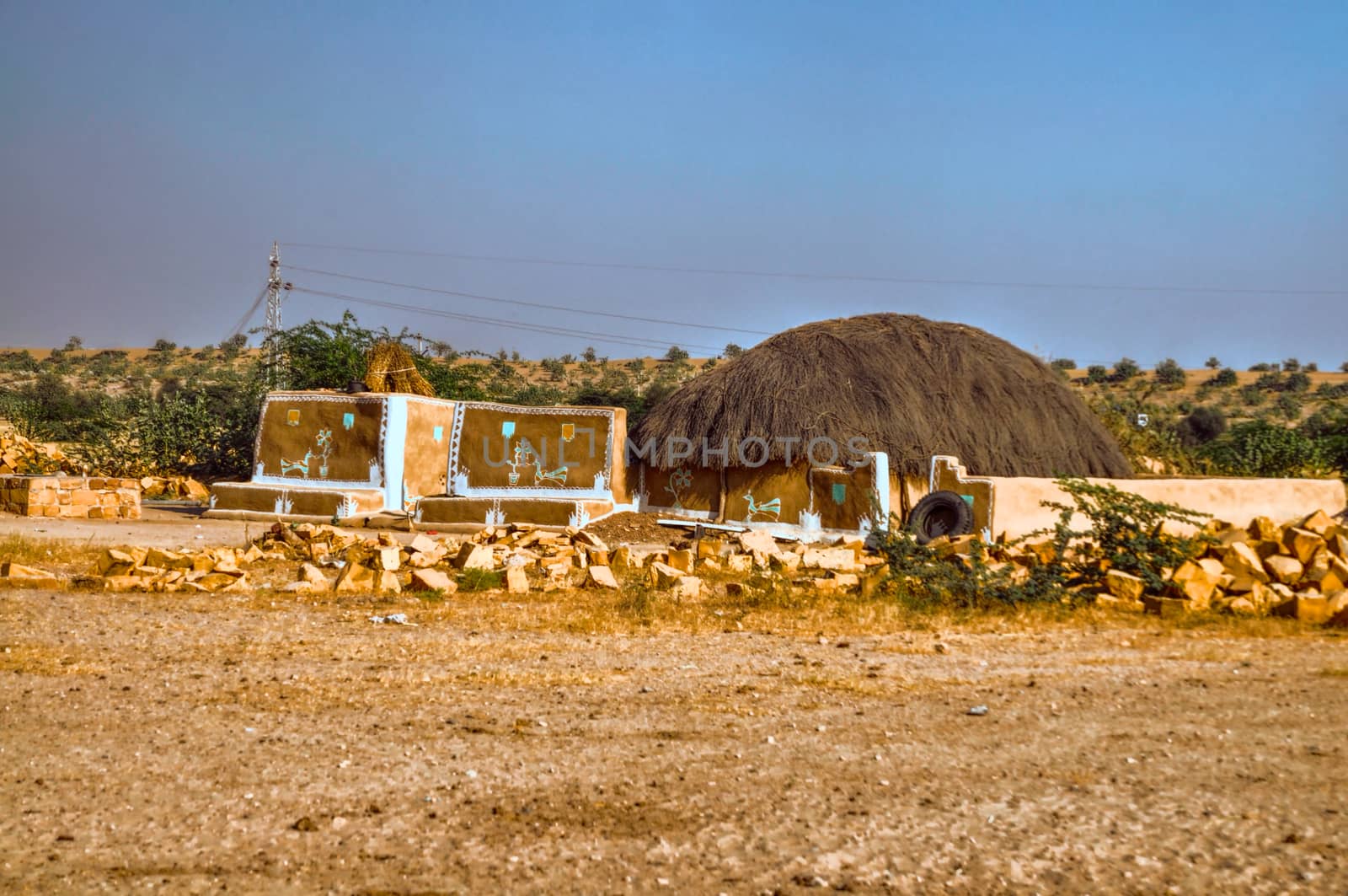 Traditional house in town of Jaisalmer, Rajastan, India