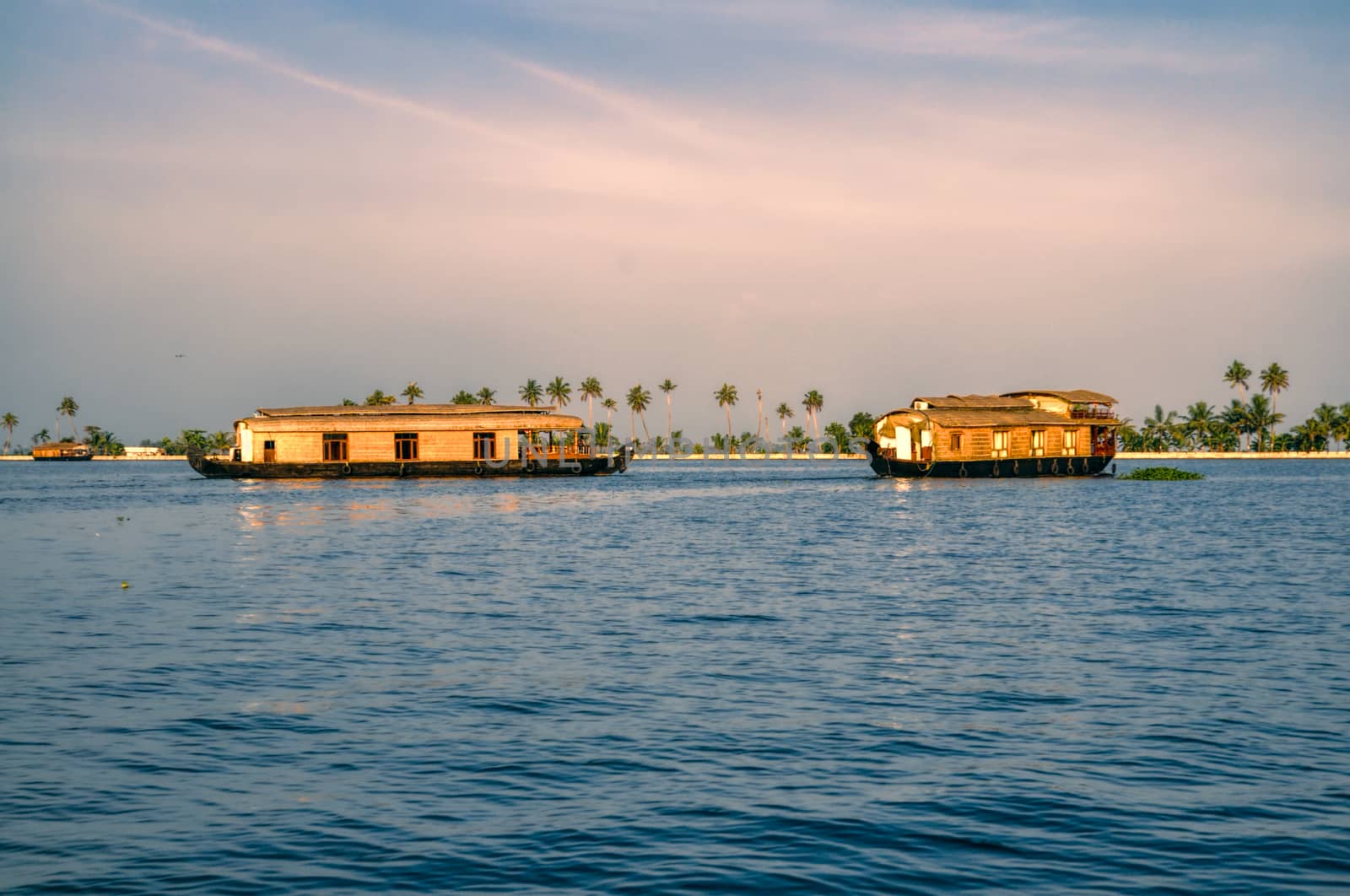 Houseboats in Alleppey by MichalKnitl