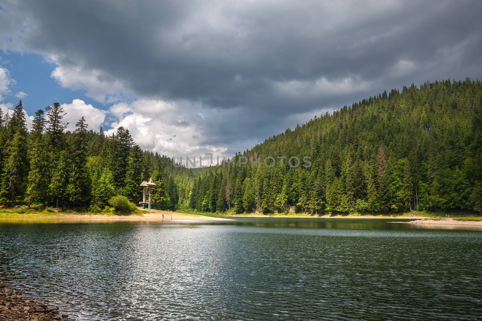 Sinevir lake. Volcanic lake in the Carpathian Mountains. Ukraine, Europe