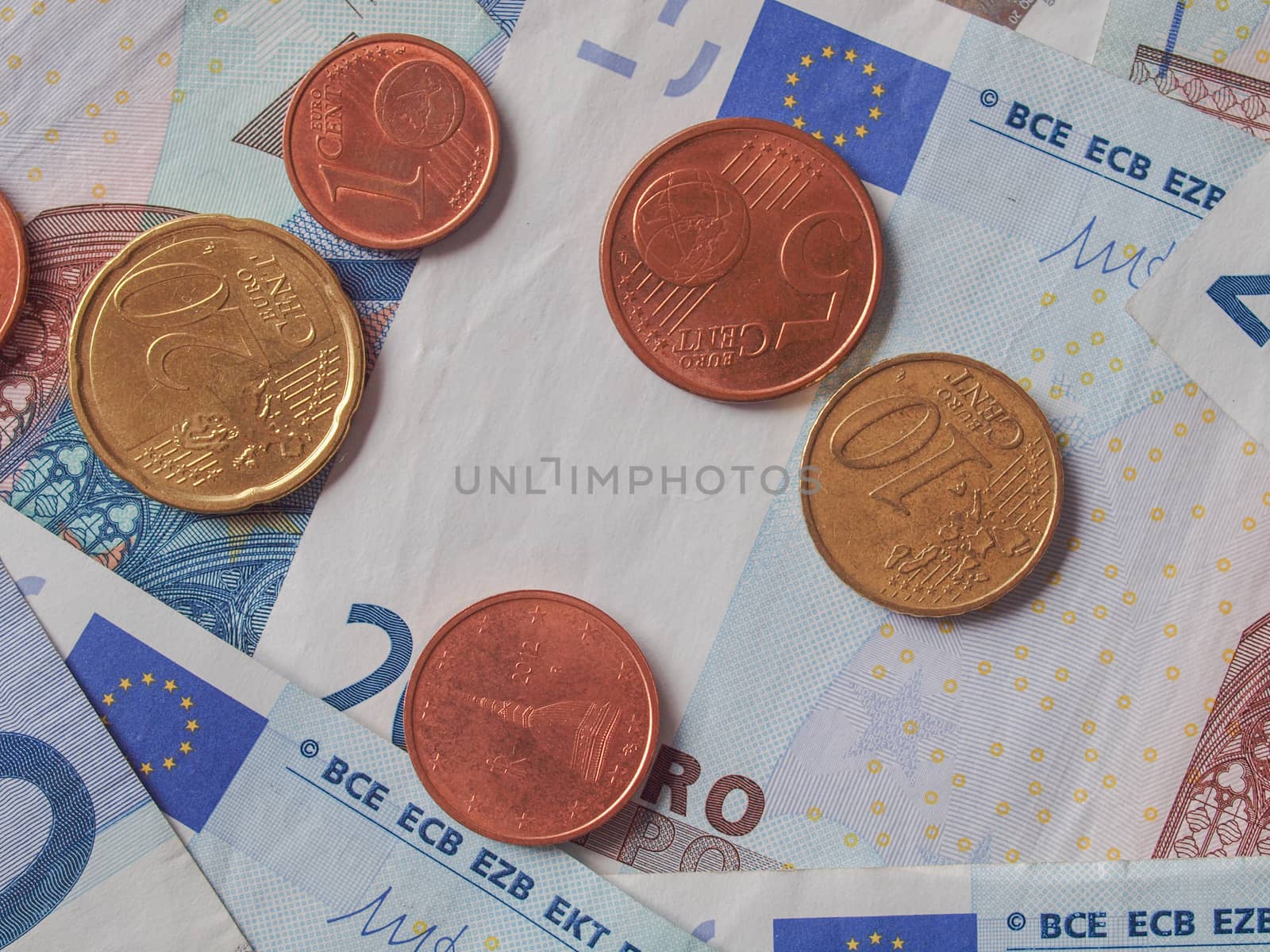 Euro notes and coins by paolo77