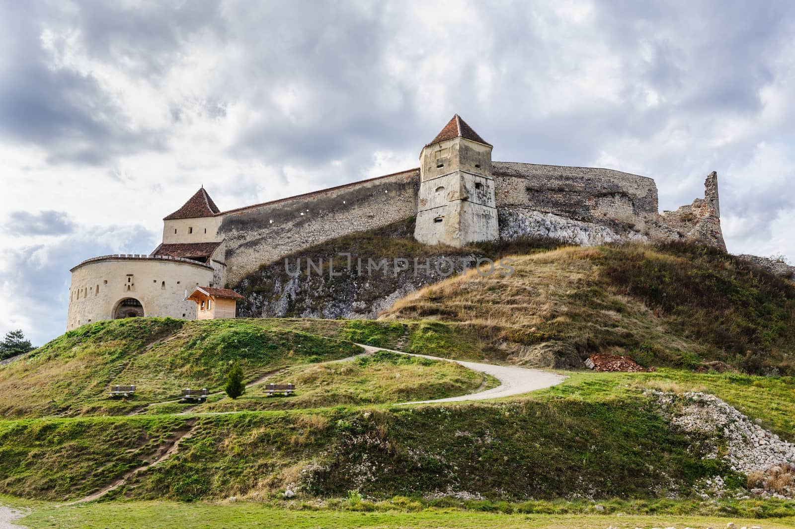 Medieval fortress in Rasnov, Transylvania, Brasov, Romania by starush
