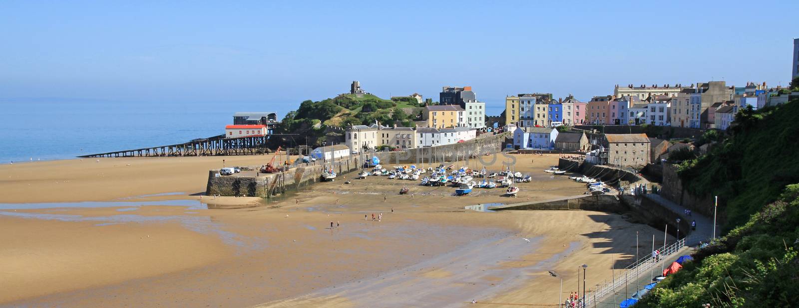 Tenby Harbour, with the tide out by gary_parker