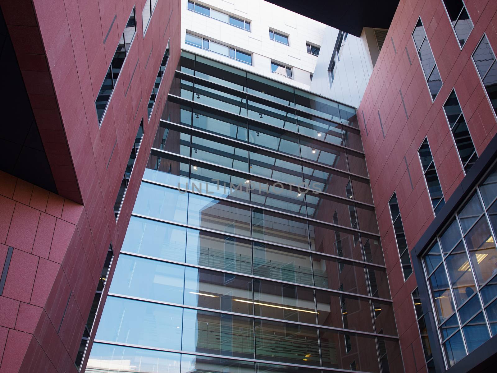 Corporate modern design glass office business building center 