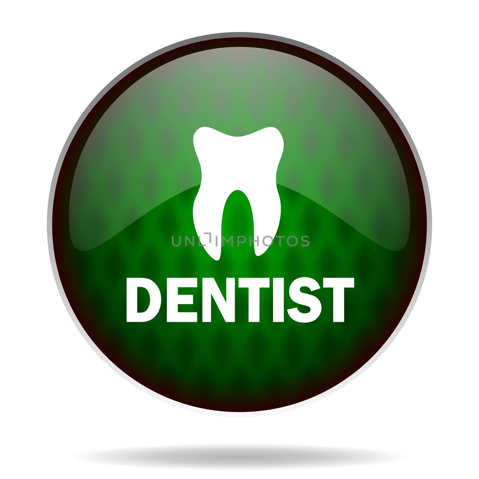 dentist green internet icon by alexwhite