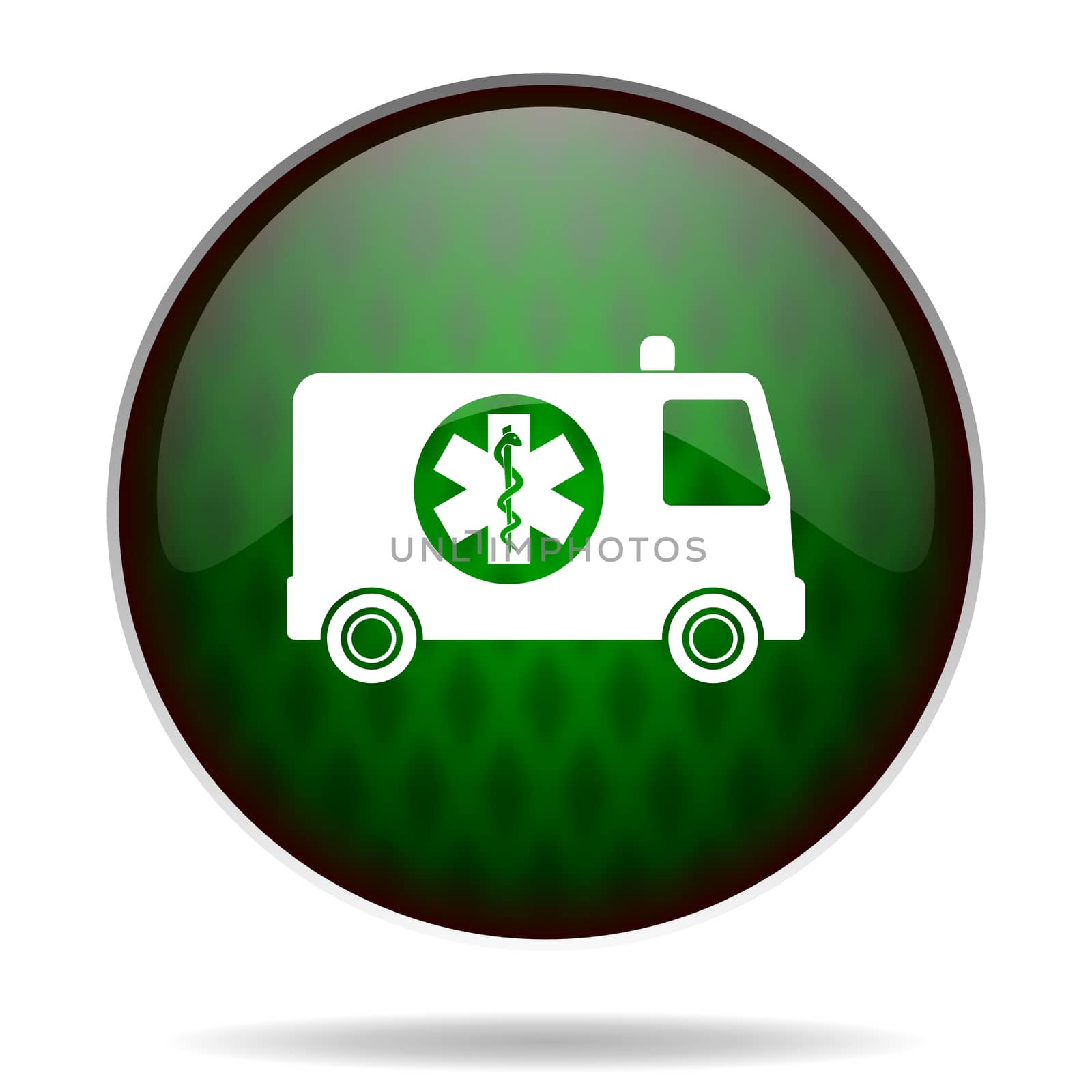 ambulance green internet icon