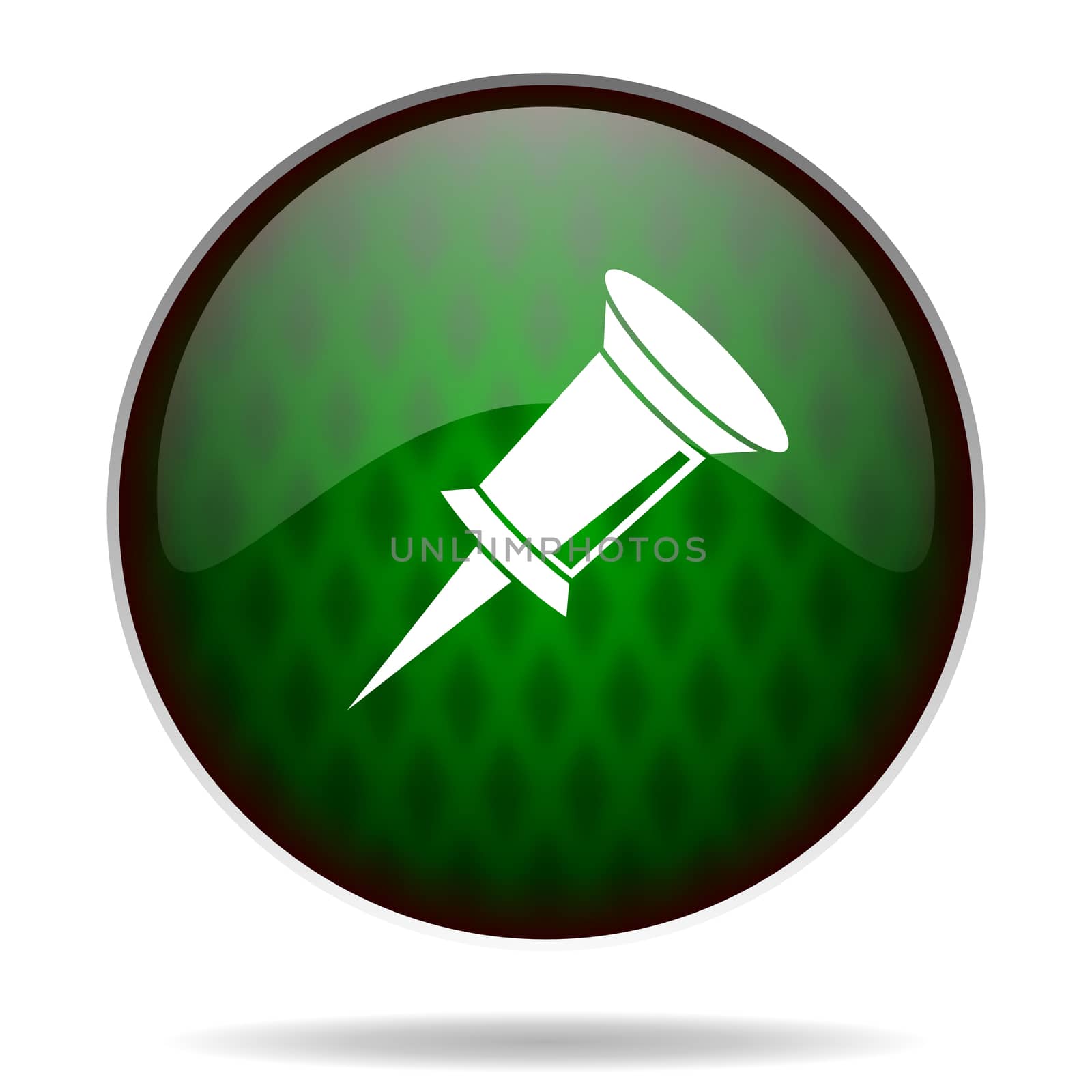 pin green internet icon
