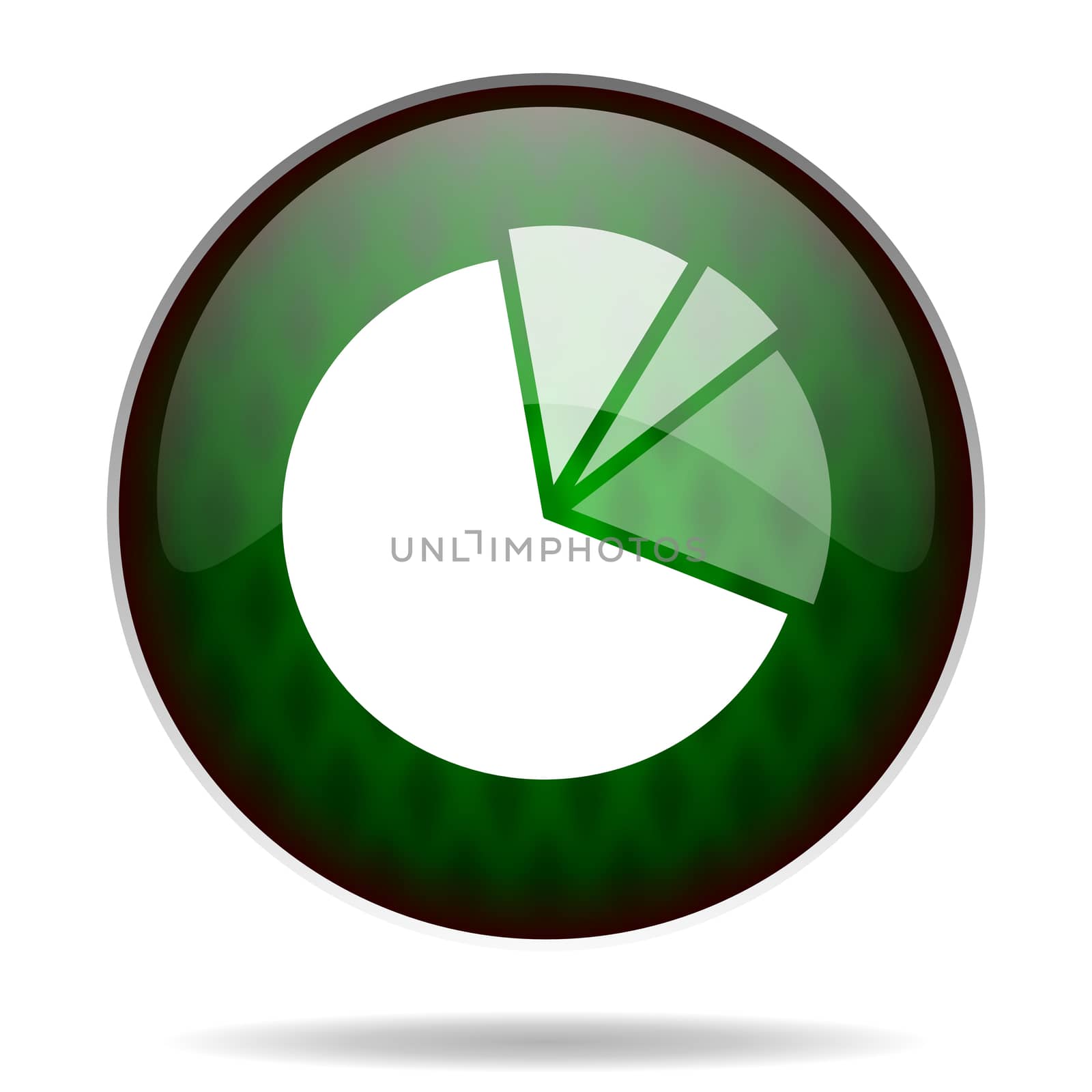 diagram green internet icon