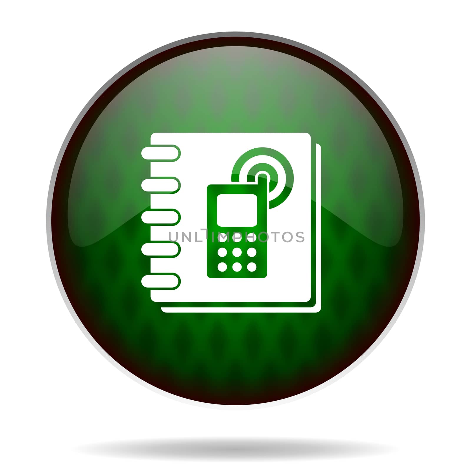 phonebook green internet icon