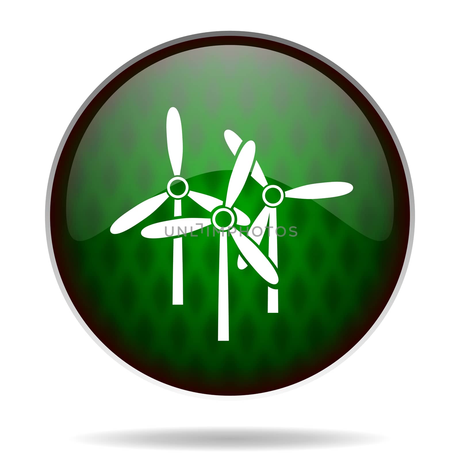 windmill green internet icon