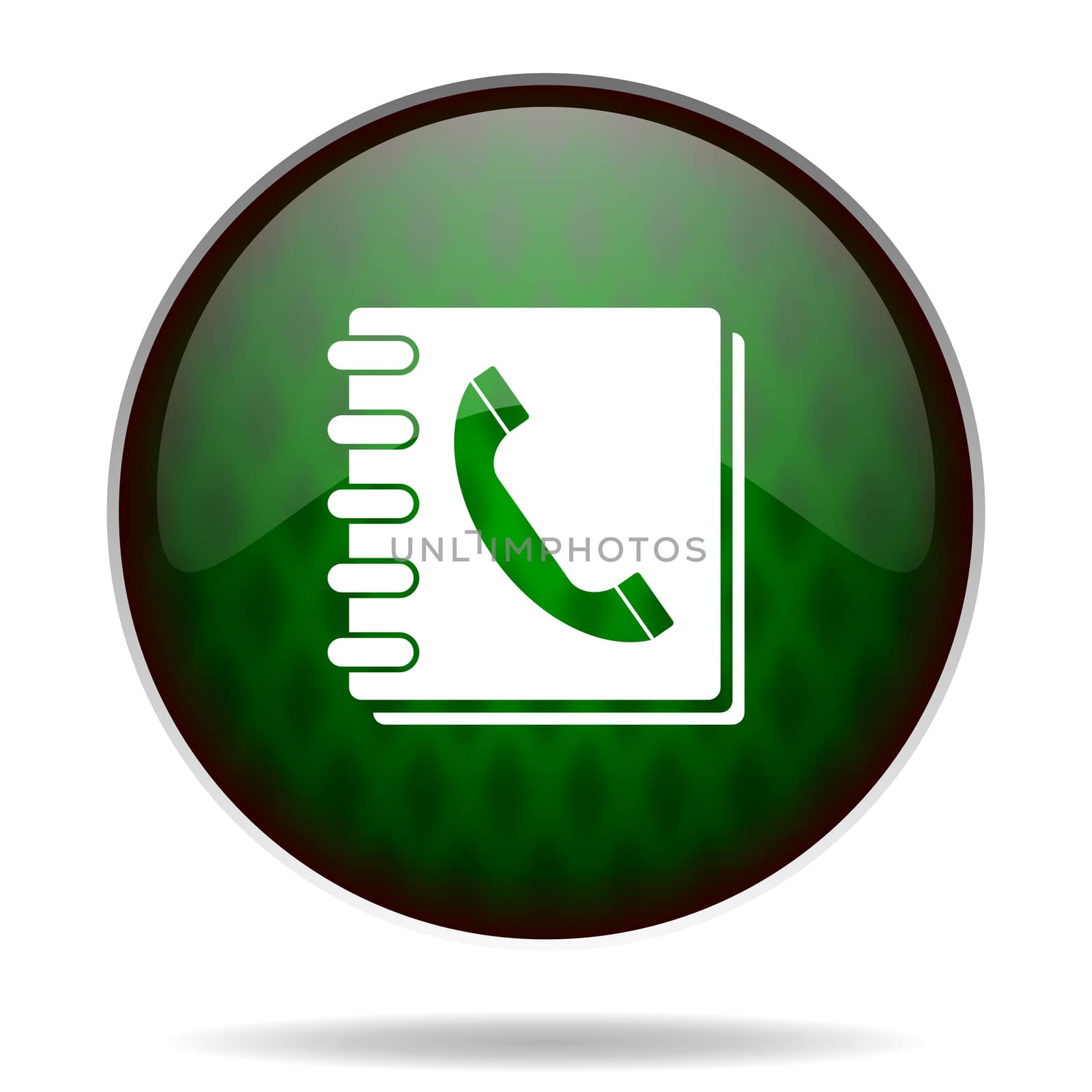 phonebook green internet icon